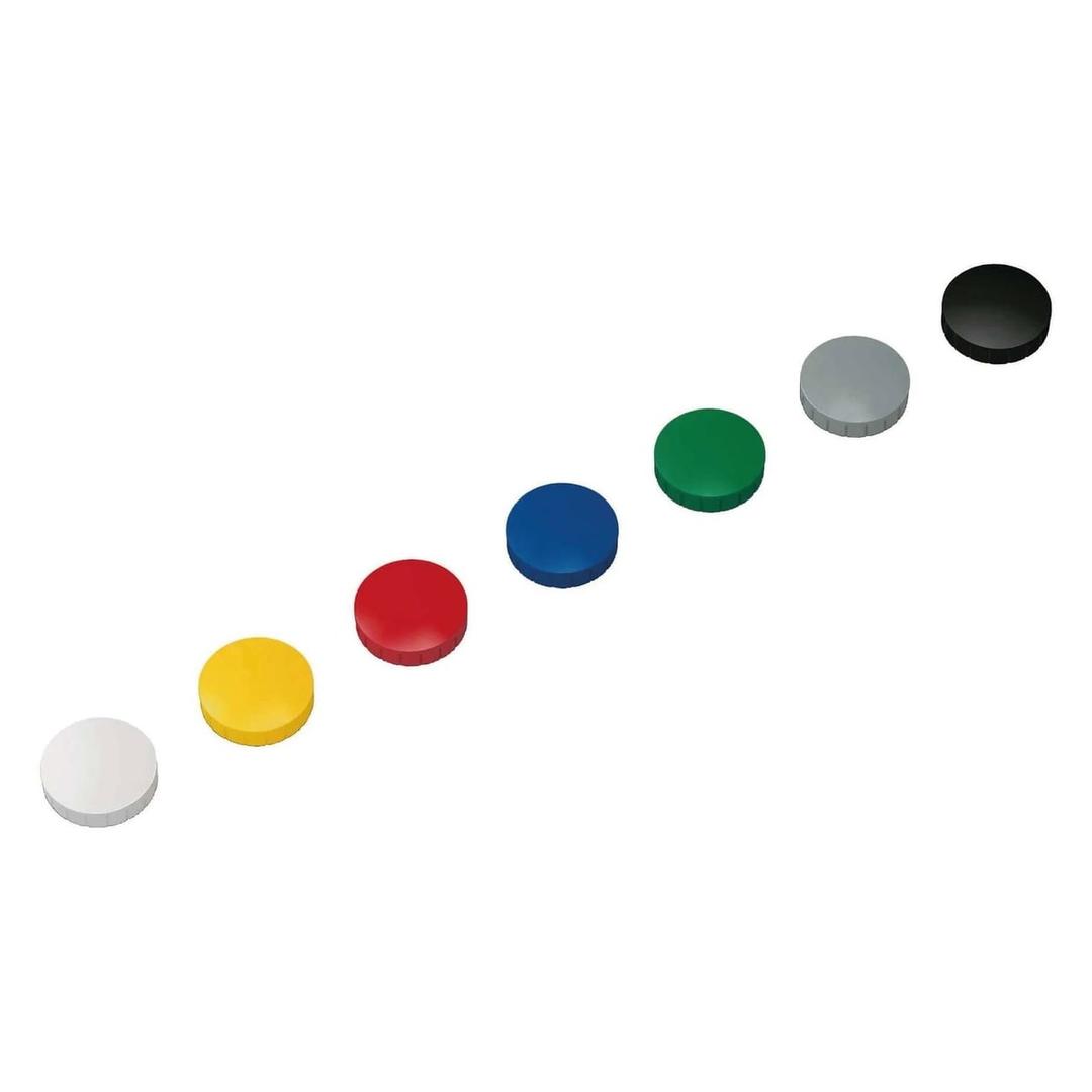 32 mm, 0,8 kg, boîte de 10, couleurs assorties Aimant tableau blanc MAULsolid MAUL - Aimants MAUL MAULsolid 32 mm, un de chaque couleur de l'assortiment