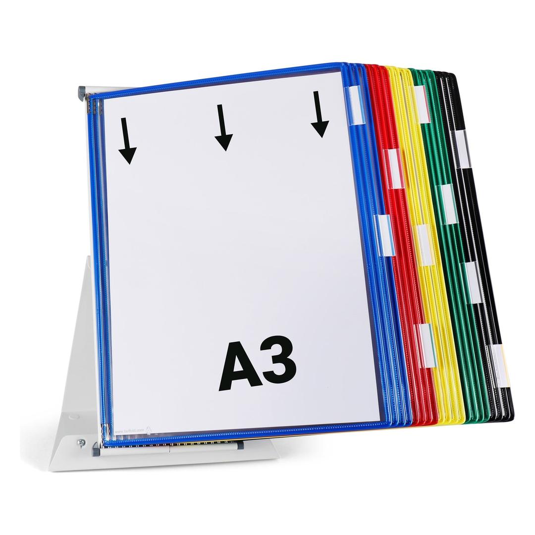 Pupitre de table A3 djois, poche bleue au premier plan