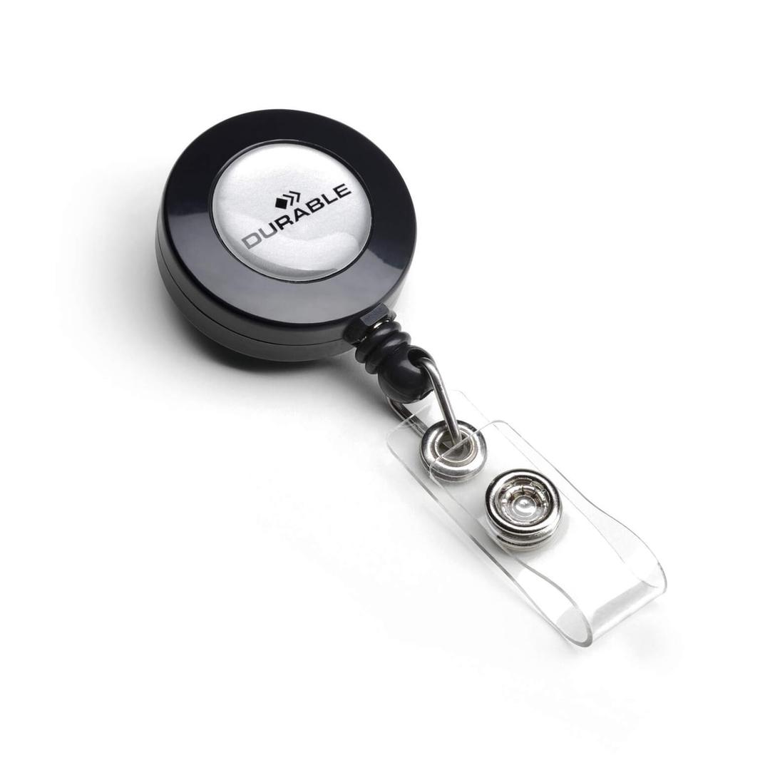 Enrouleur badge DURABLE anthracite