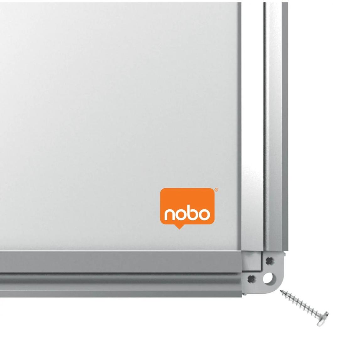 Fixation par les coins du tableau blanc nobo Premium Plus