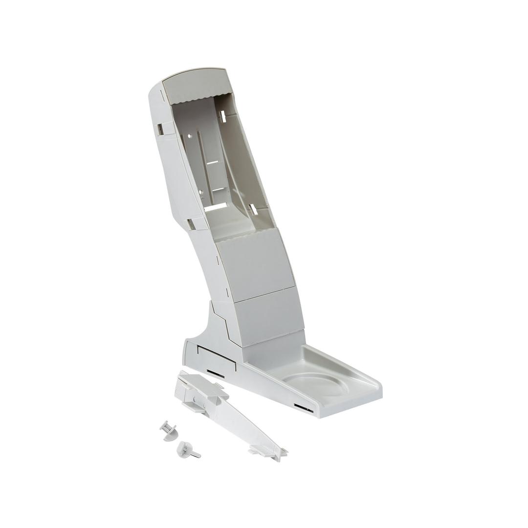 10 poches grises, gris clair Extension de pupitre de table Design DJOIS - Module d'extension Design seul, socle et colonne