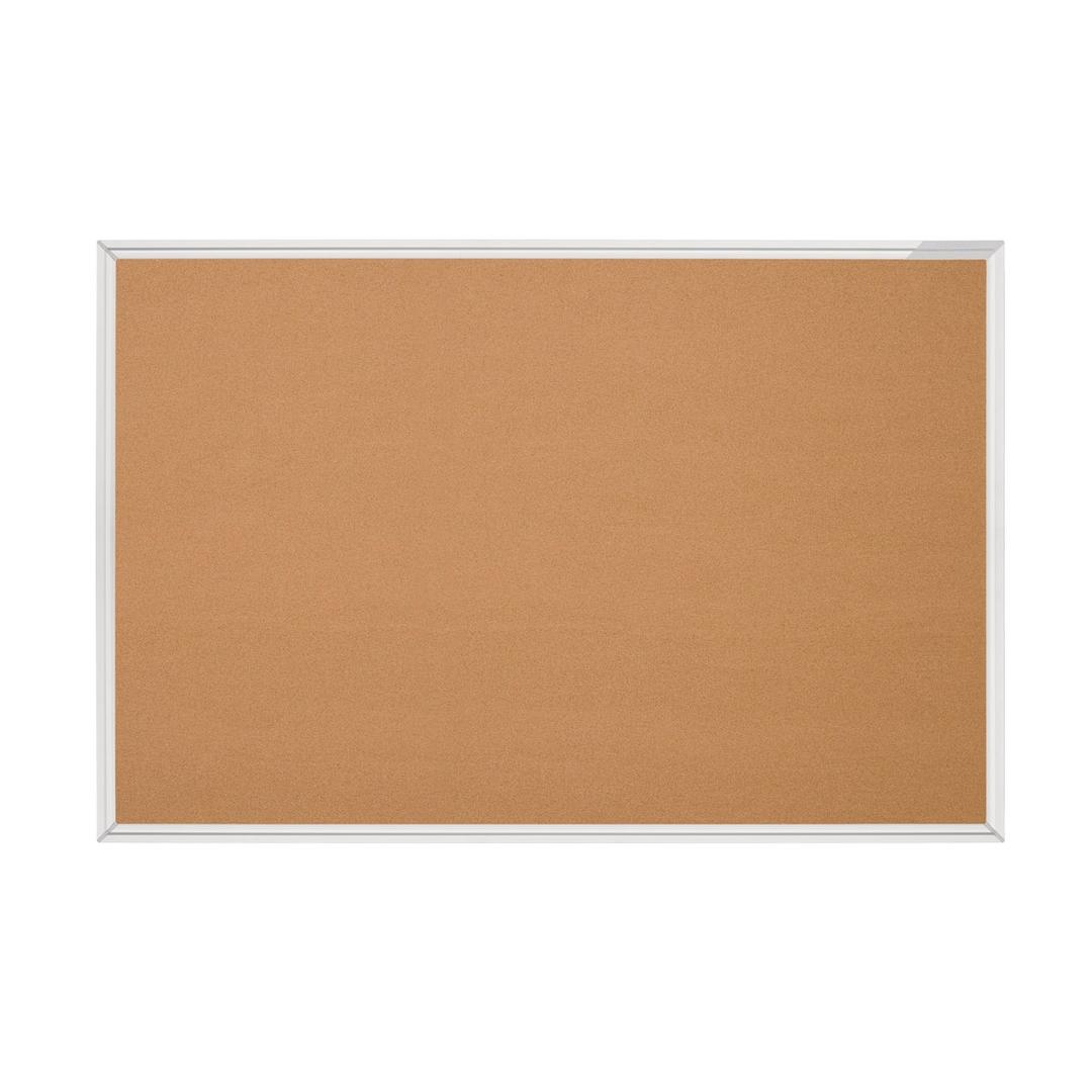 Tableau en liège magnetoplan Design SP à cadre aluminium, 900 x 600 mm, de face