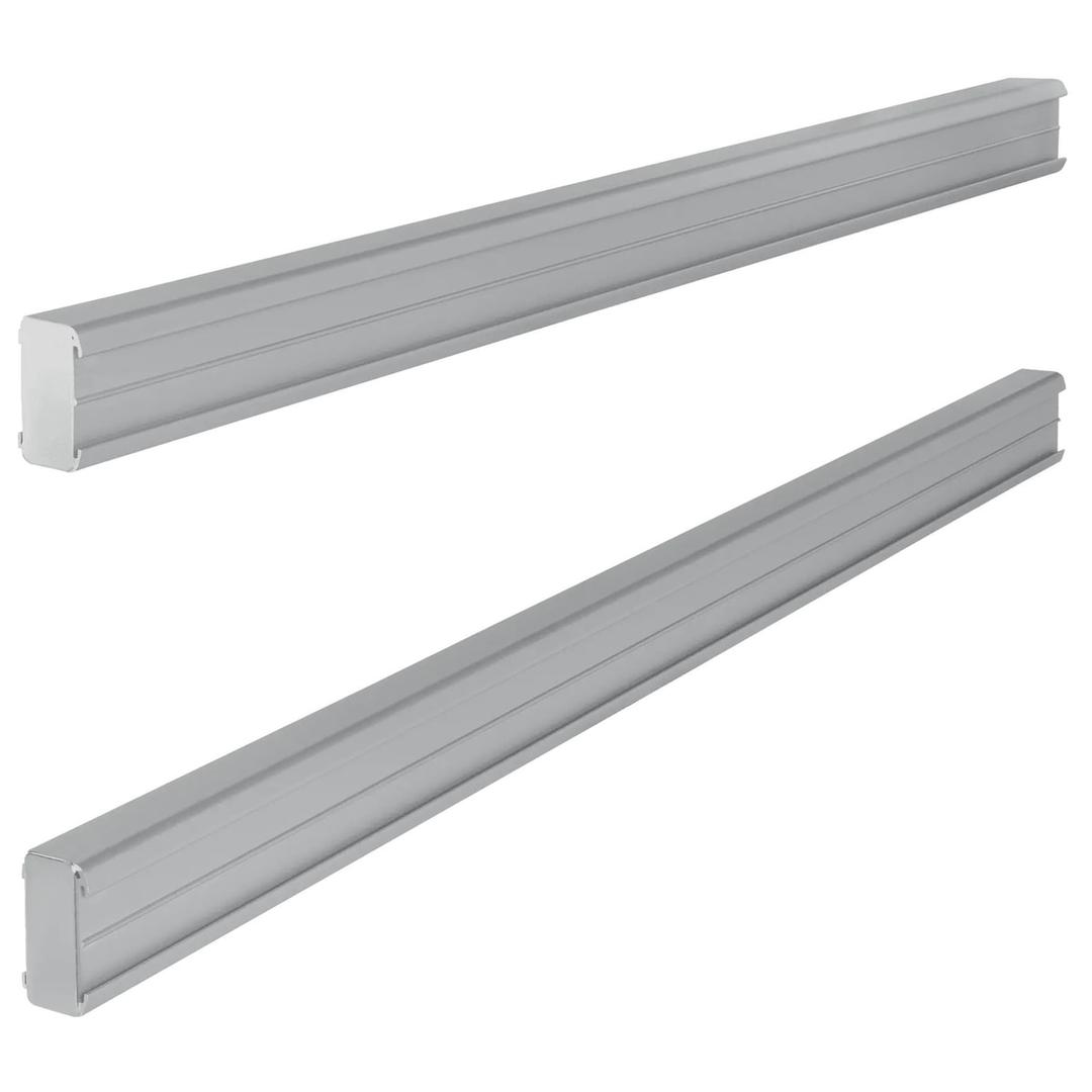 Rails de support nobo indice 20 en aluminium, la paire