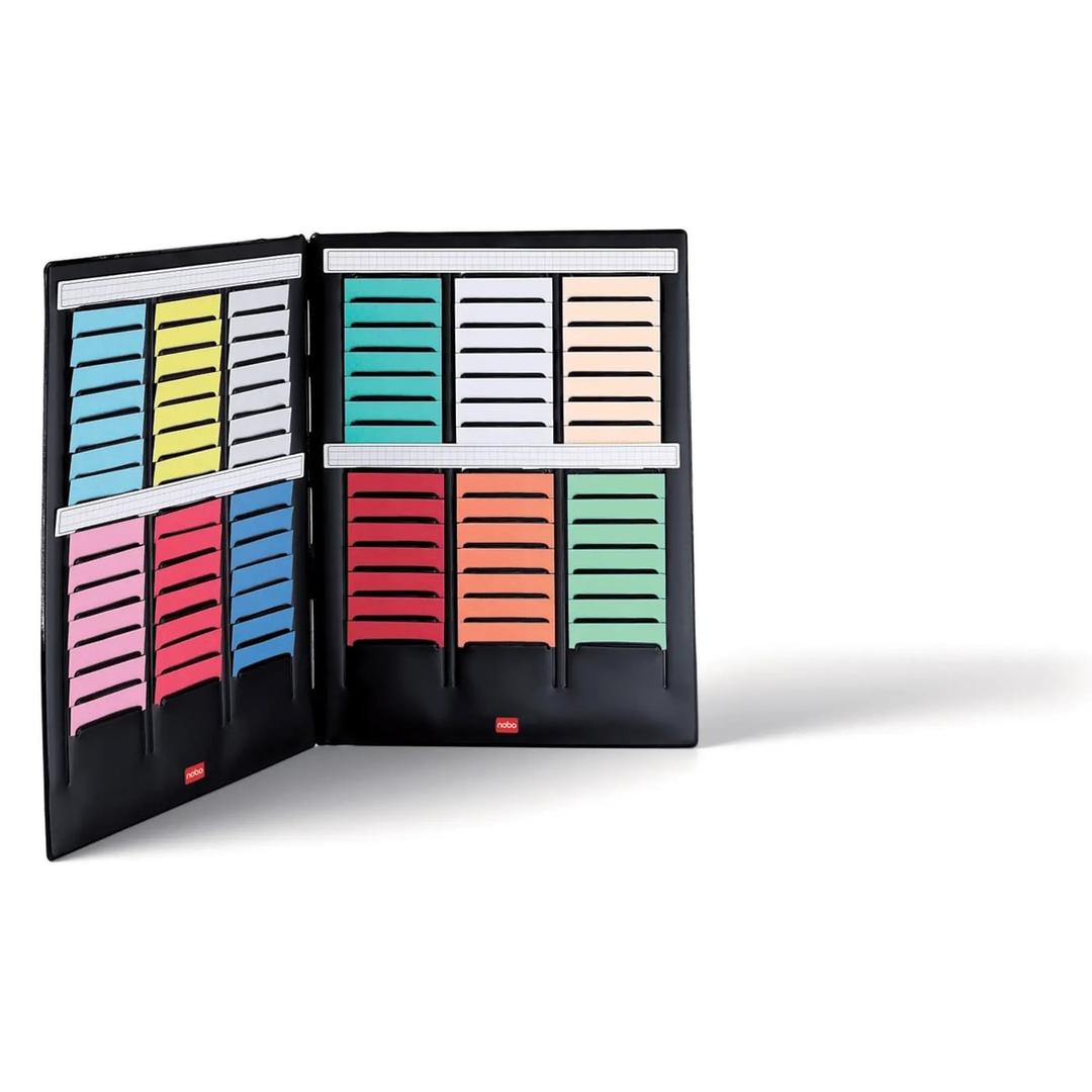 Planning fiche T mini portable nobo indice 2, volets ouverts