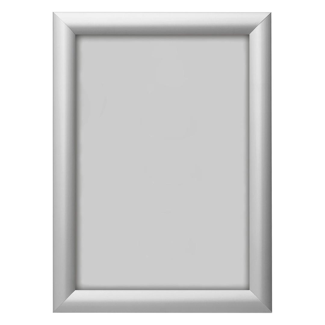 Porte affiche clipsable deflecto A4 à profilé aluminium argent de 25 mm