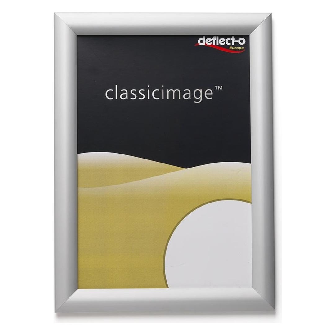 Porte affiche clipsable deflecto avec une affiche