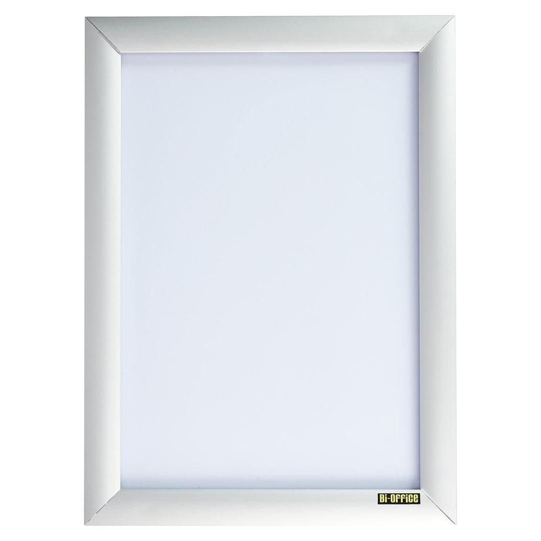 Porte affiche clic clac Bi-Office Snap A4 en aluminium gris