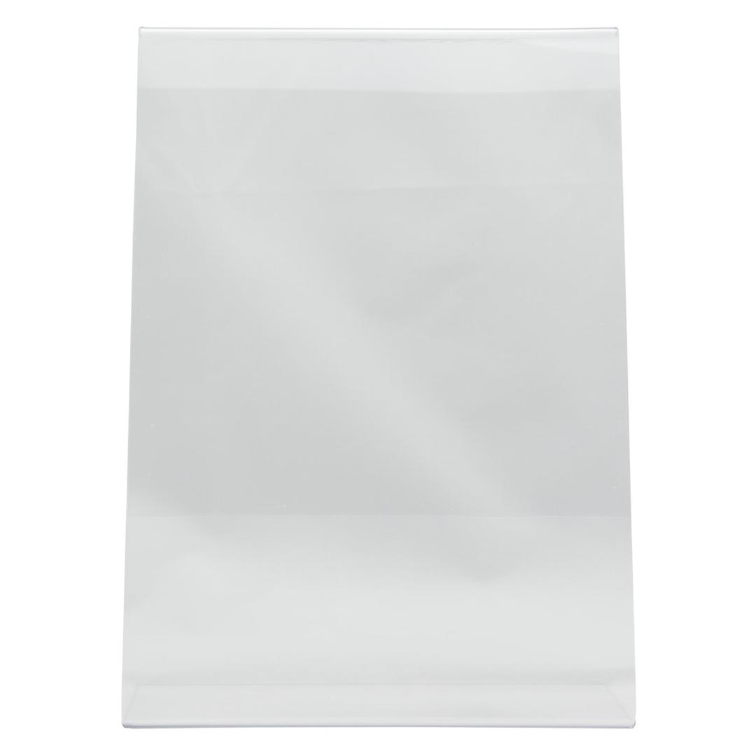 Présentoir de table Securit A4 portrait, incliné, transparent