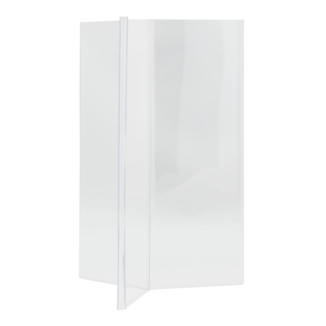 Présentoir de table Securit A5 portrait, trilatéral, transparent