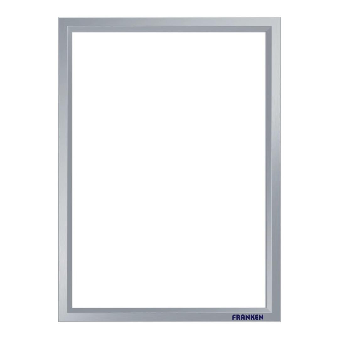 Porte affiche clipsable FRANKEN ECO A4 en aluminium argent