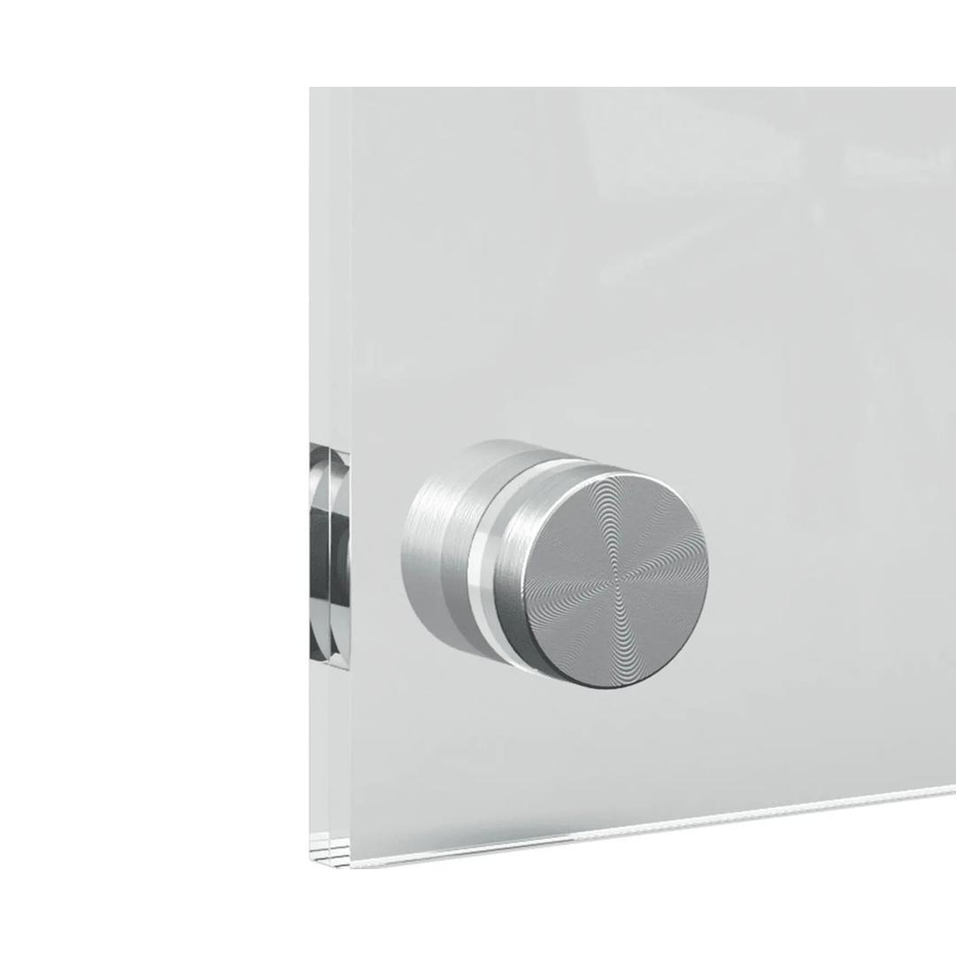 Fixation d'angle en inox satiné du porte affiche FRANKEN ECO