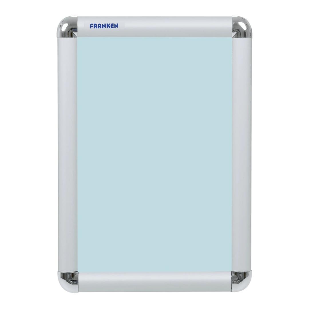 Porte affiche clipsable FRANKEN A4 à profilé aluminium argent de 25 mm