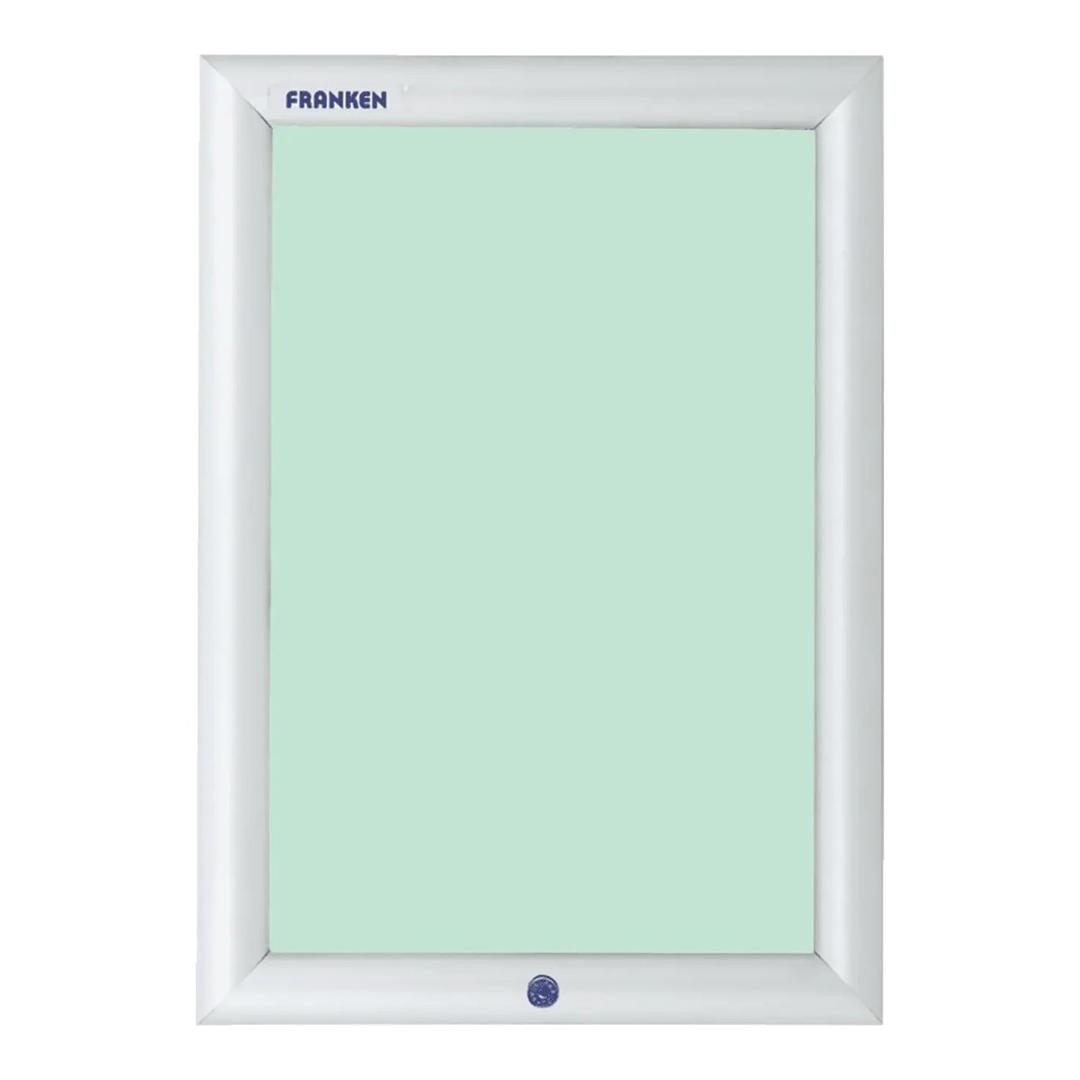 Porte affiche verrouillable FRANKEN Security A4 à profilé aluminium argent de 35 mm