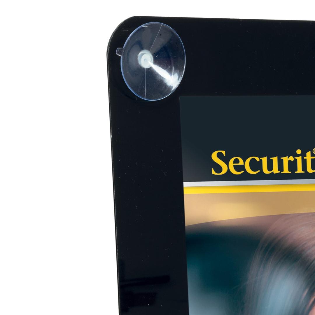 Ventouse du porte affiche de vitrine Securit