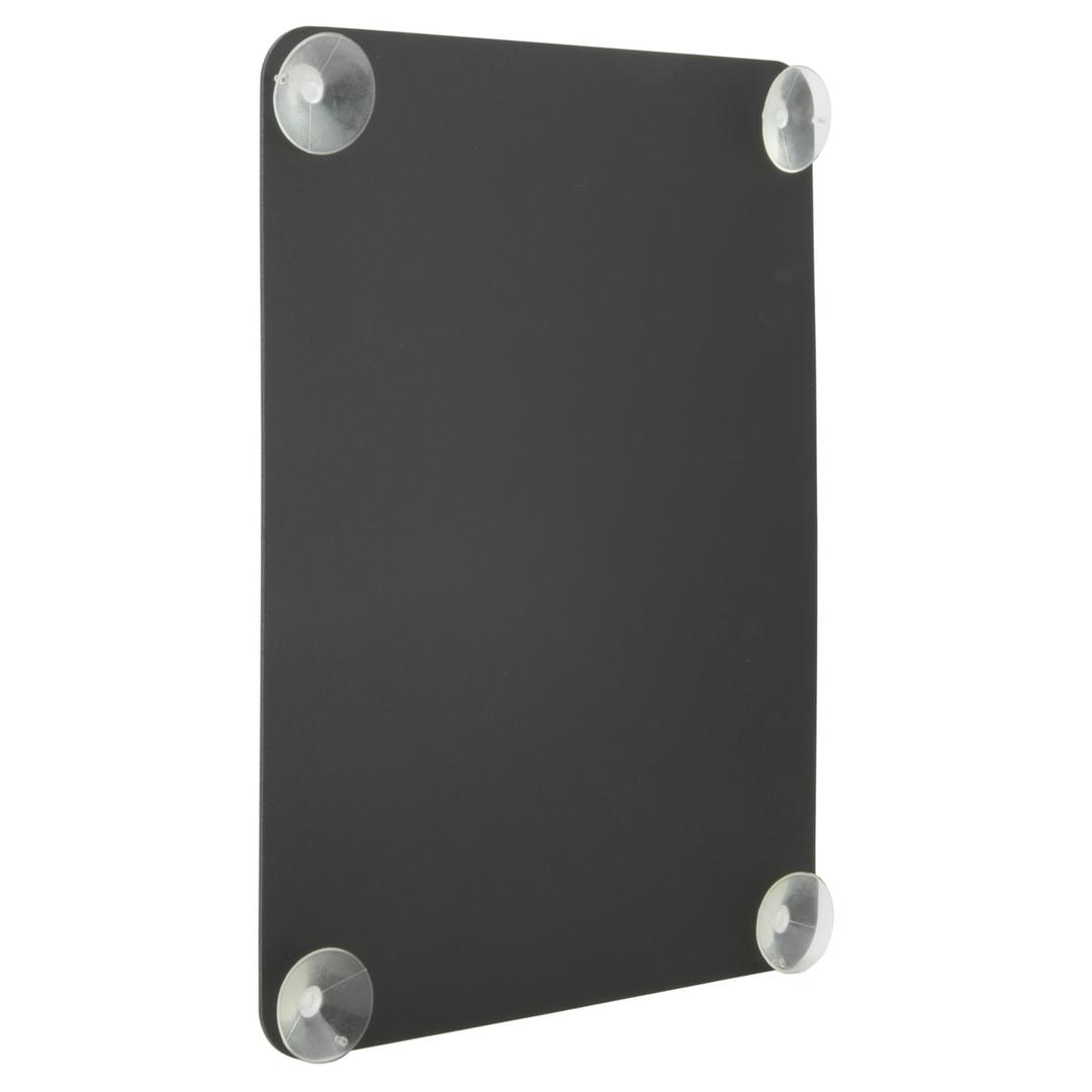 Tableau craie de vitrine Securit vu de trois quarts