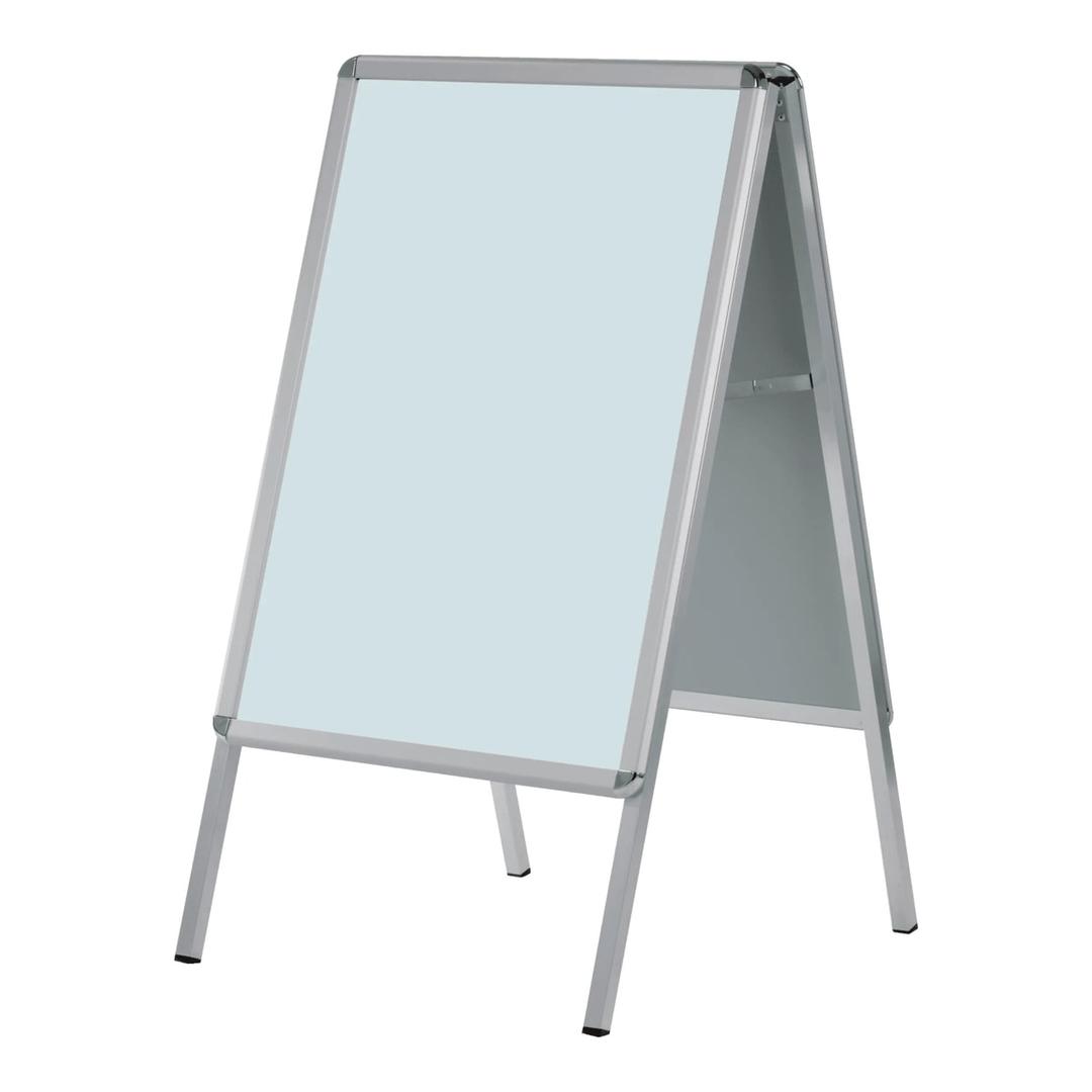 Stop-trottoir porte-affiche FRANKEN Standard A1, cadre aluminium argent