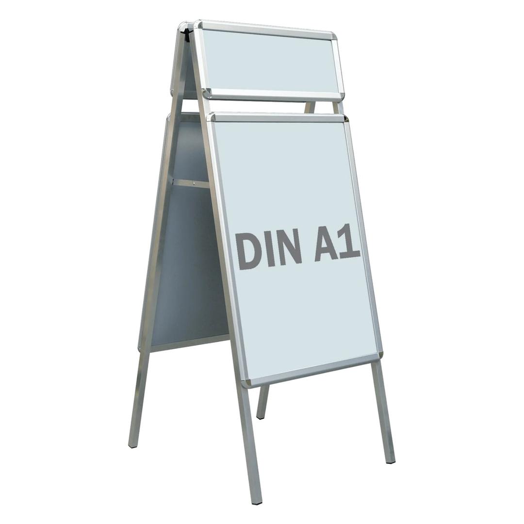 Stop-trottoir FRANKEN Standard Plus, affiche A1 et fronton pour deux A4