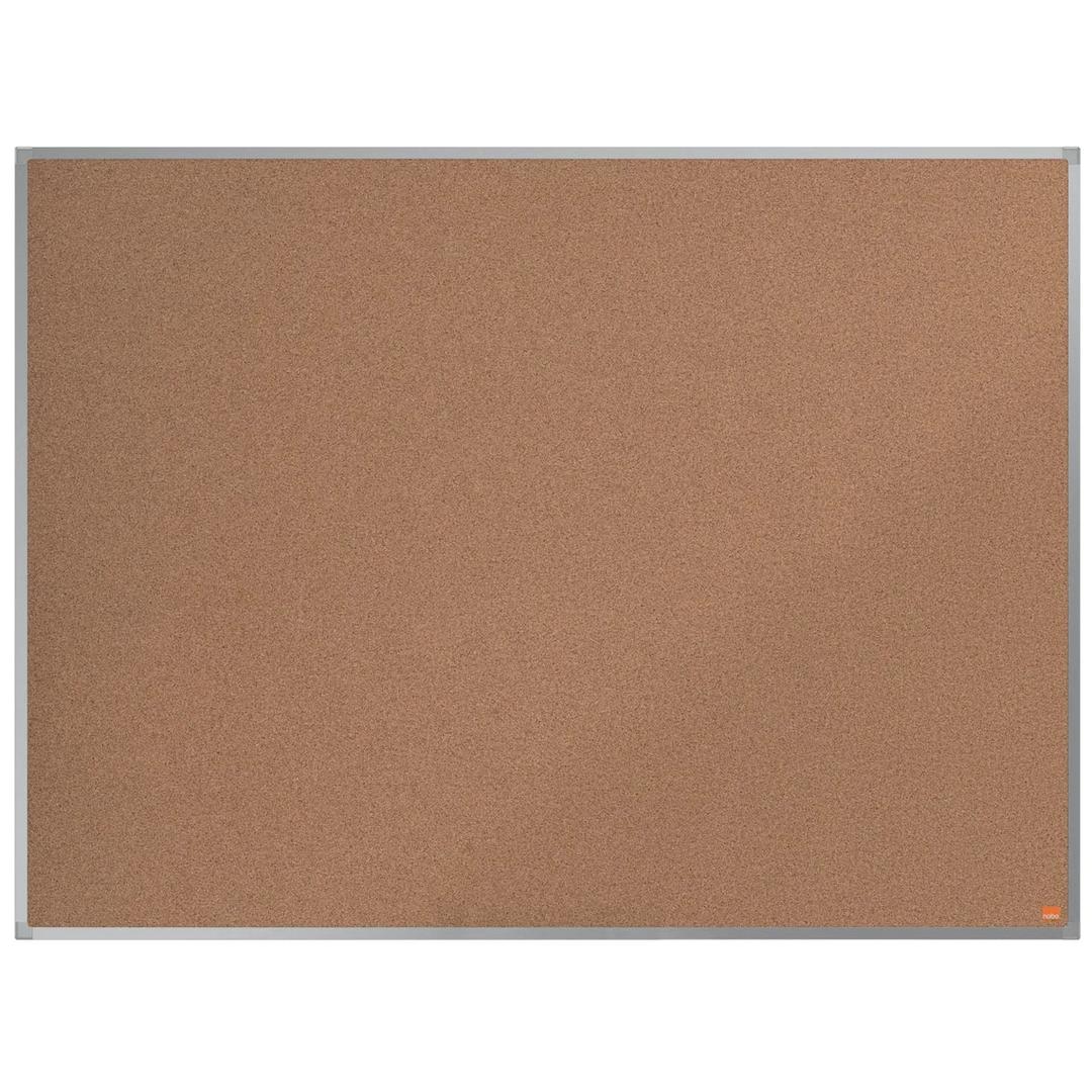 Tableau en liège nobo Essence à cadre aluminium, 1 200 x 900 mm, de face