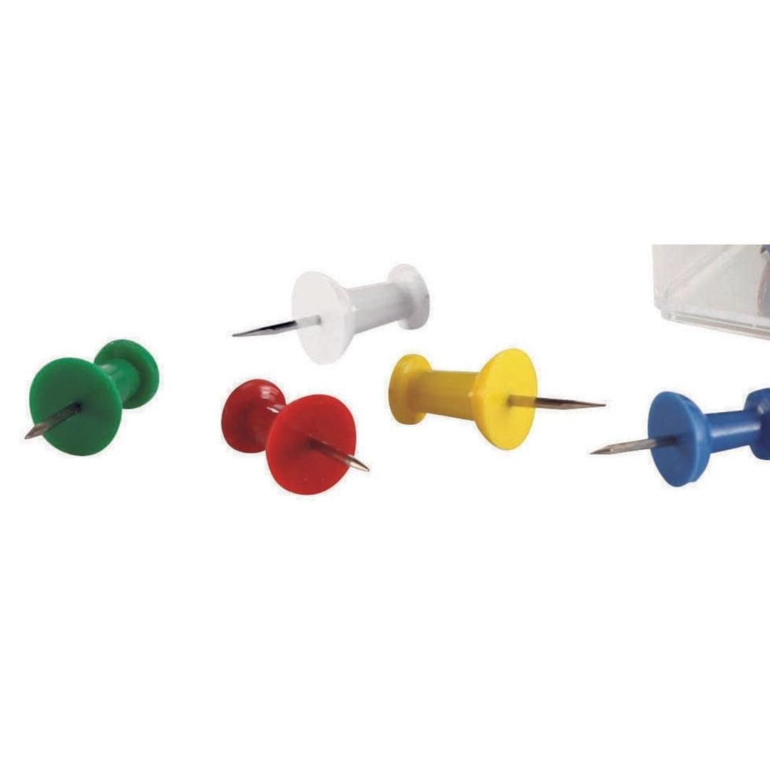 Punaises magnetoplan de cinq couleurs