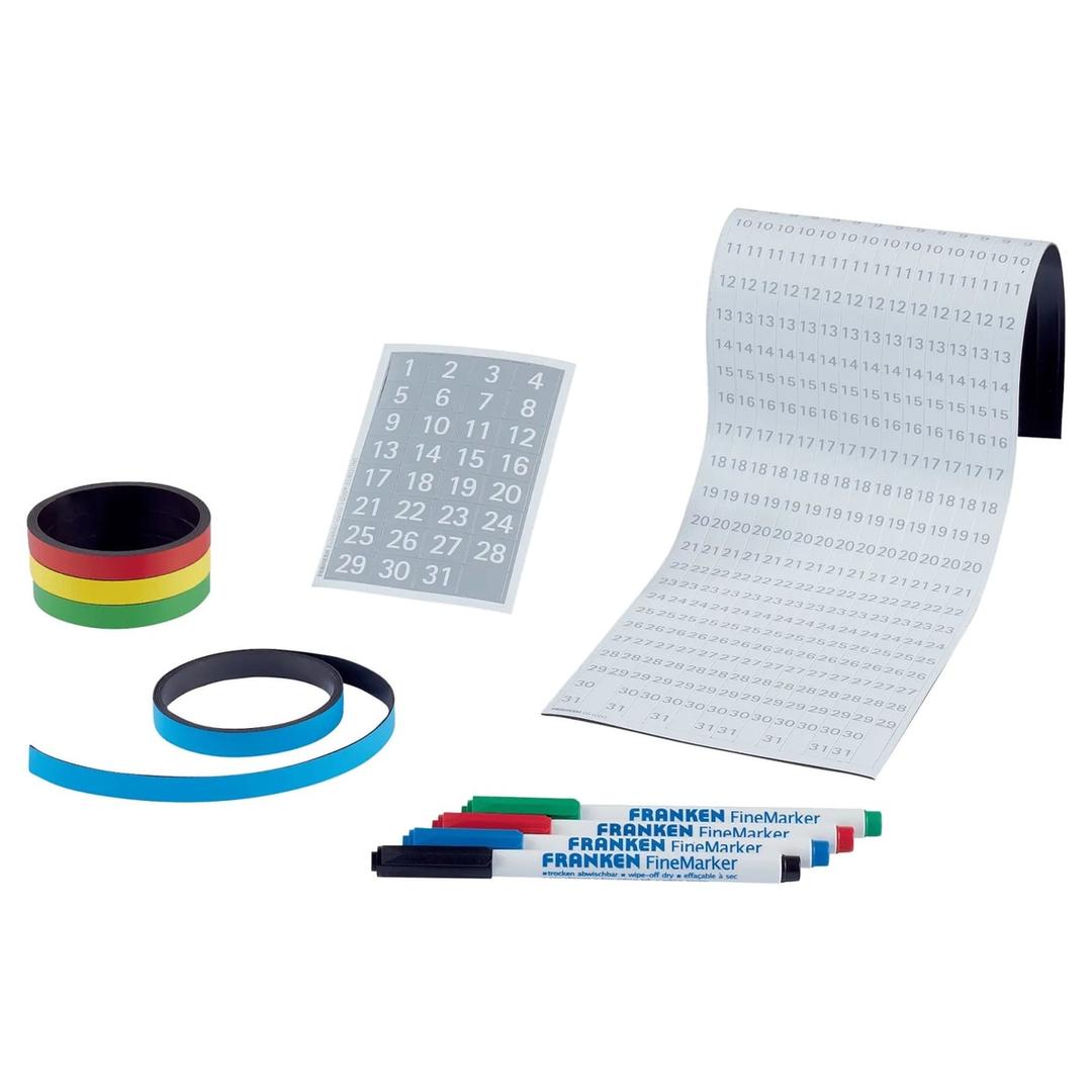 Set pro FRANKEN EuroLine : dates, bandes magnétiques et marqueurs