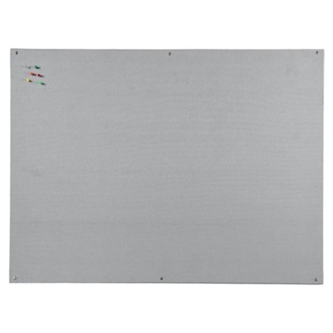 Tableau feutrine sans cadre Bi-Office gris, 1 200 x 900 mm, de face
