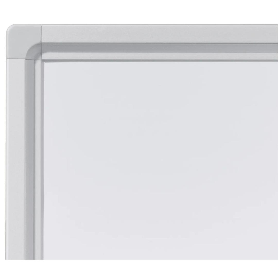 Angle du cadre et coin gris clair du tableau blanc FRANKEN ECO