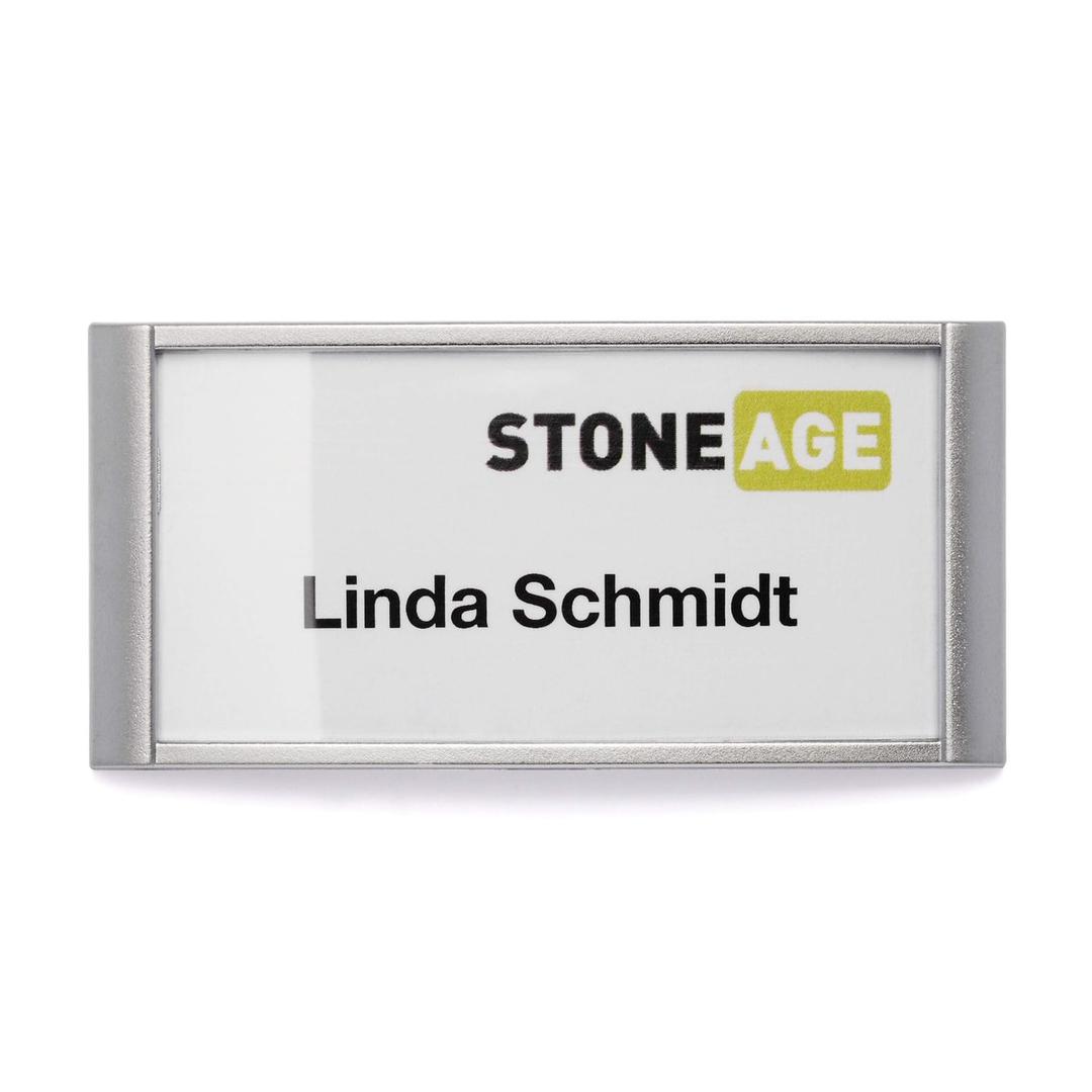Badge magnétique CLASSIC DURABLE 65 x 30 mm avec insert