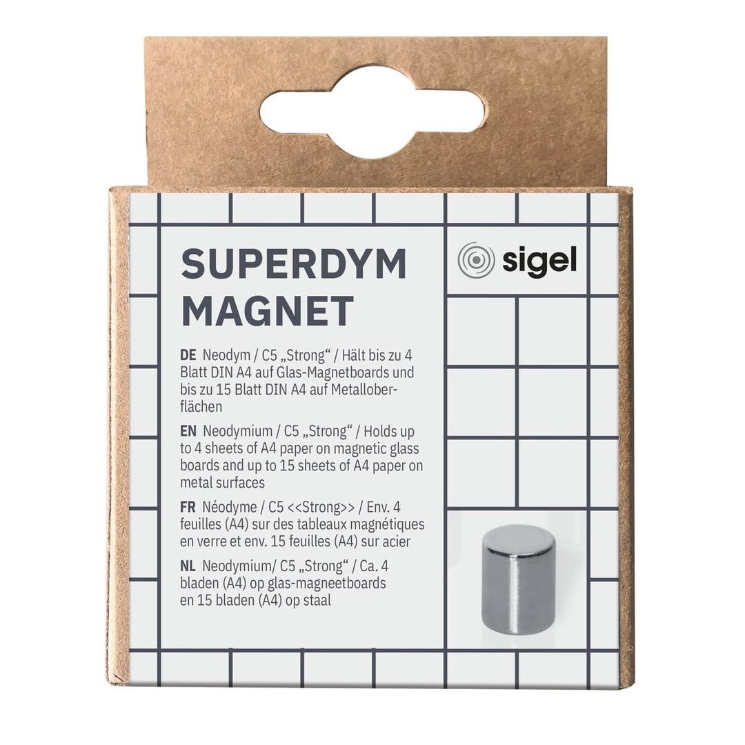 Boîte de 8 aimants néodyme cylindriques Be!Board sigel