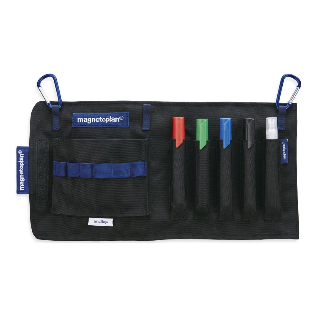 Trousse de présentation Action Wallet magnetoplan dépliée, avec ses marqueurs