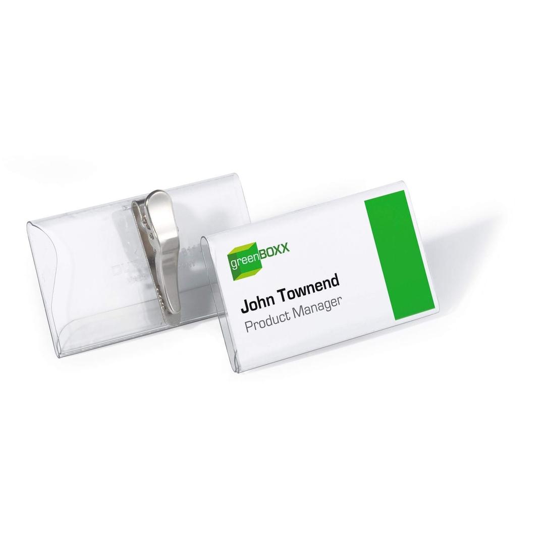 Porte badge DURABLE à pince crocodile avec un insert