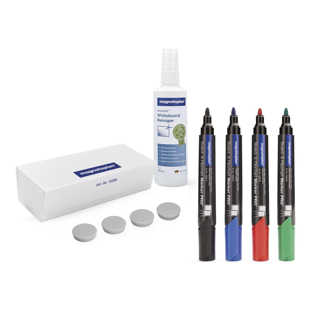 Mini kit d'accessoires tableau blanc magnetoplan ferroscript 12299N