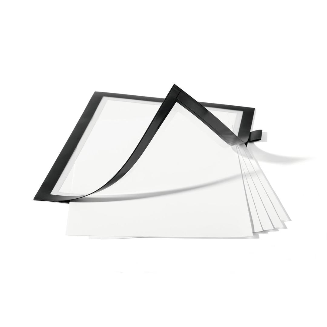 Cadre adhésif DURABLE DURAFRAME NOTE A4 noir, jusqu'à 5 feuilles