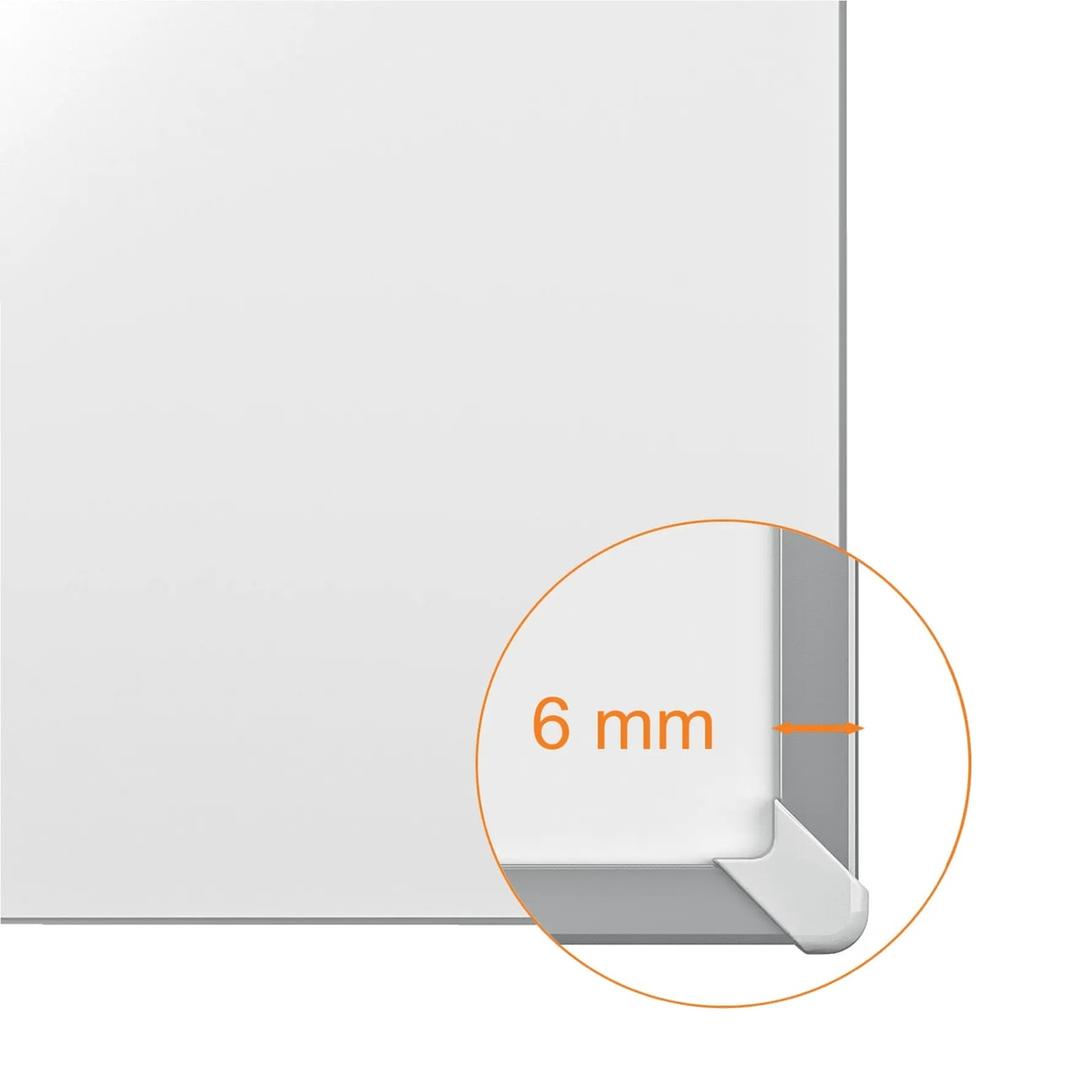 Coin du cadre du tableau blanc nobo Impression Pro