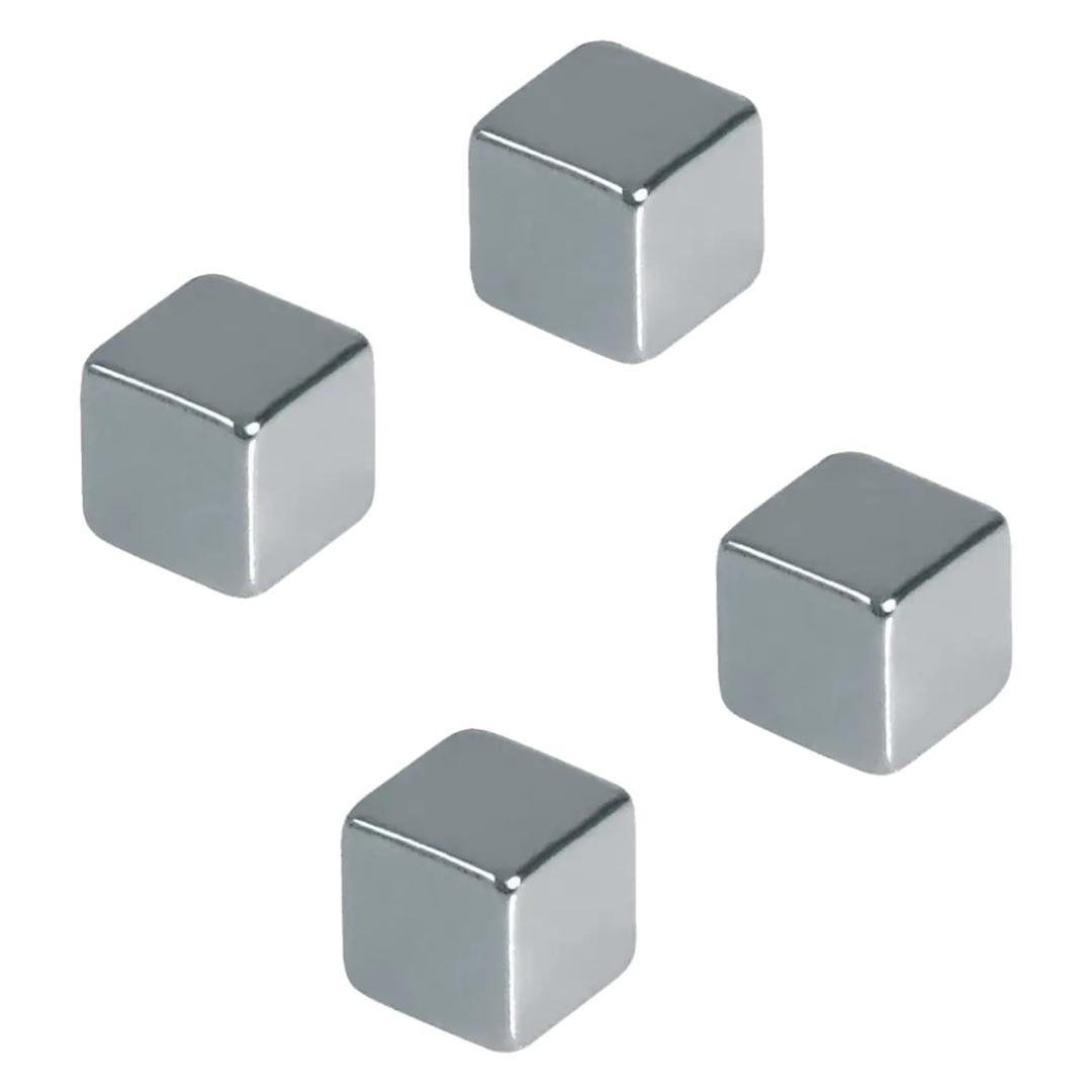 10 mm, 3 kg, lot de 4 Aimant néodyme cube FRANKEN - Quatre aimants néodyme cubes FRANKEN de 10 mm