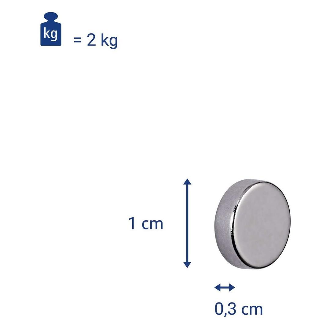 Aimant néodyme pastille MAUL de 10 x 3 mm