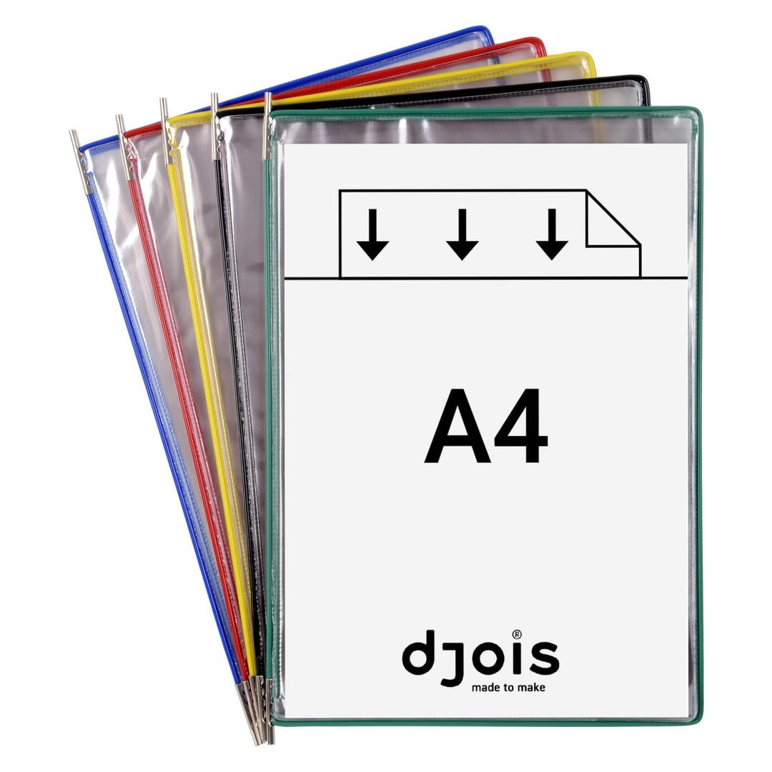 Pochettes Tarifold Foldfive djois A4 en coloris assortis