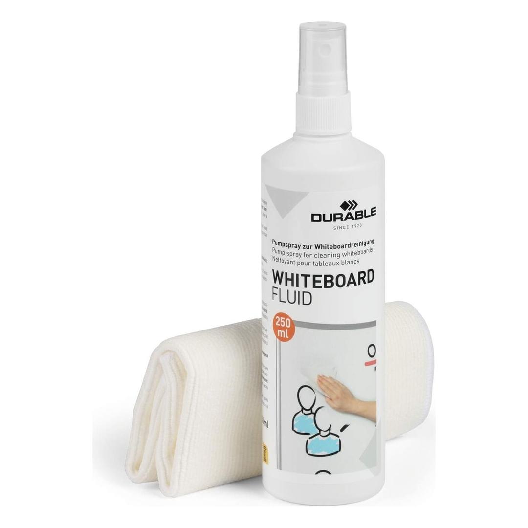 Kit de nettoyage tableau blanc DURABLE : spray et chiffon microfibre