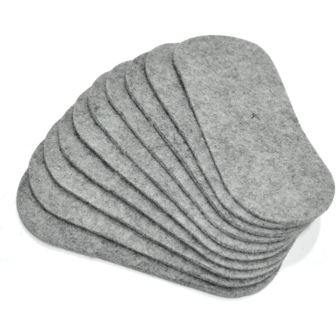 Lot de 10 feutres de rechange gris pour effaceur Earth Bi-Office AA0612