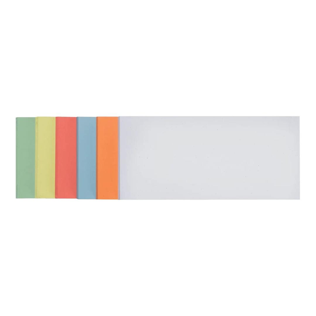 Cartes de modération rectangulaires autocollantes FRANKEN 205 x 95 mm, six couleurs