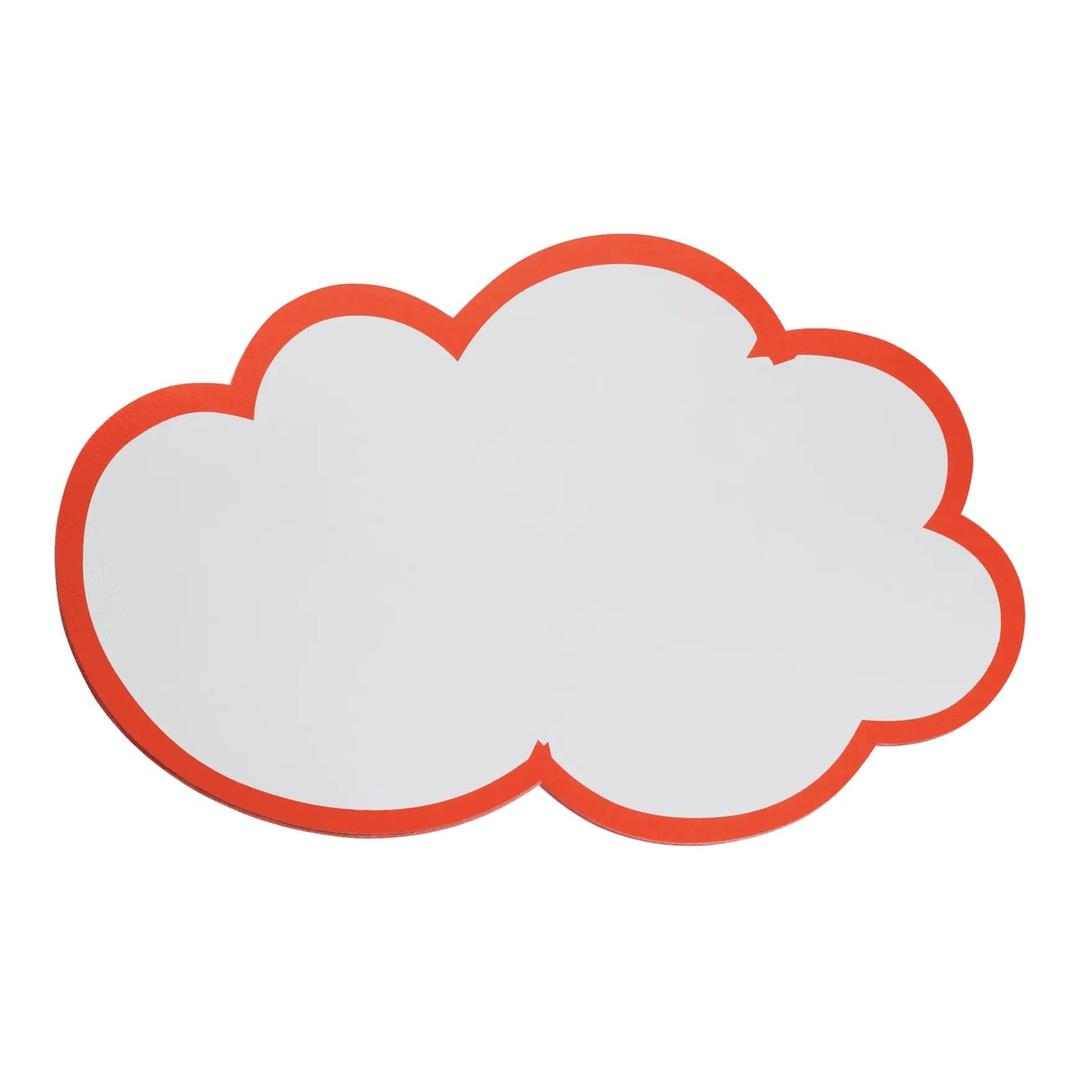 Nuage de modération FRANKEN 420 x 250 mm à épingler, fond blanc bordé de rouge
