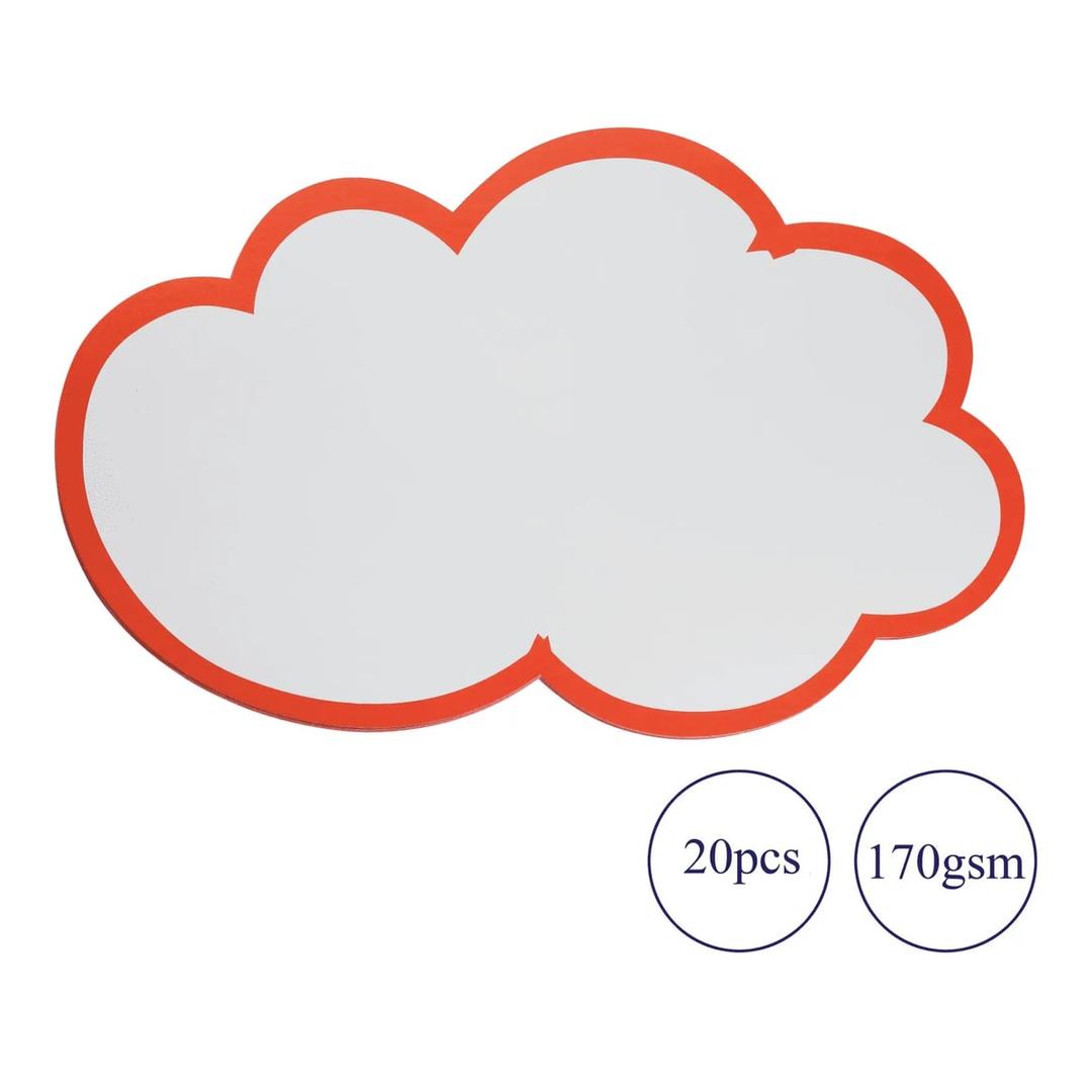 420 x 250 mm, paquet de 20, blanc et rouge Nuages de modération à épingler FRANKEN - Nuage de modération FRANKEN, autre vue