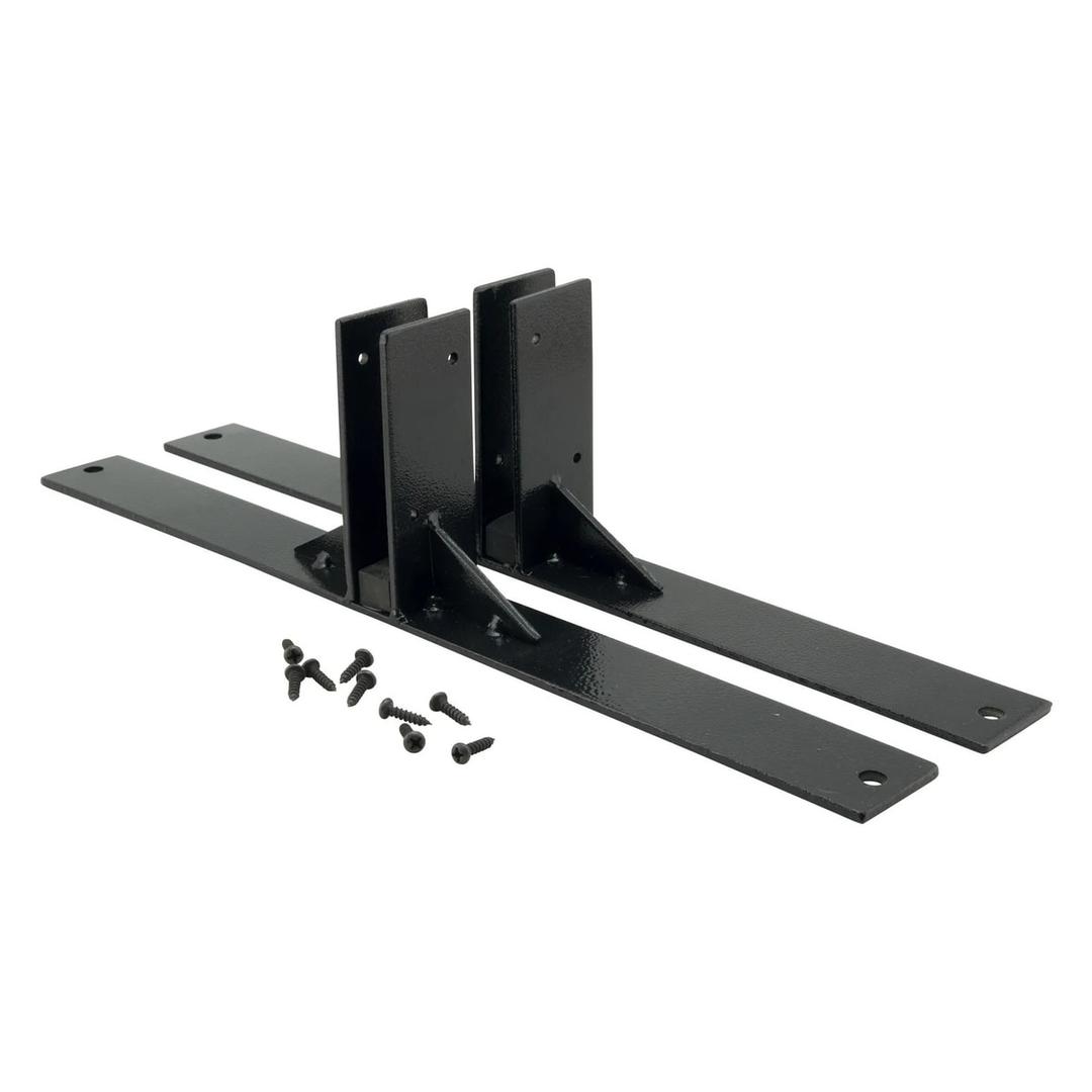 Paire de pieds en métal noir Securit pour panneau Multiboard
