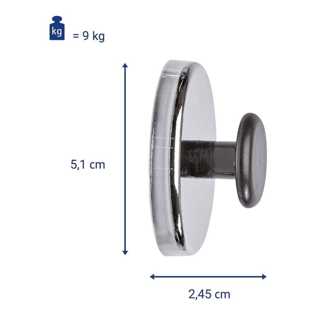 Cotes et force de l'aimant à bouton MAUL Ø 51 mm