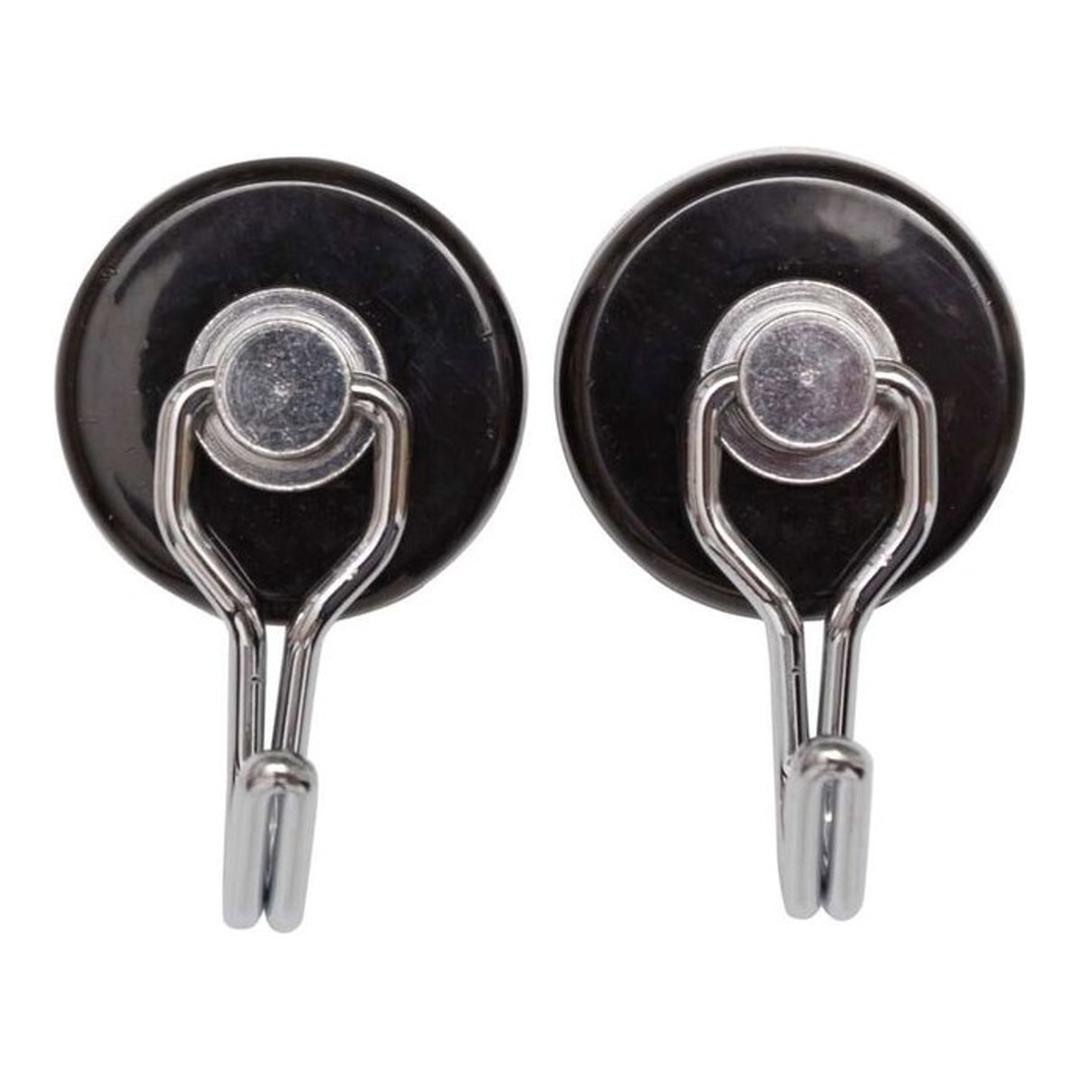 Lot de 2 crochets aimantés carrousel MAUL noirs