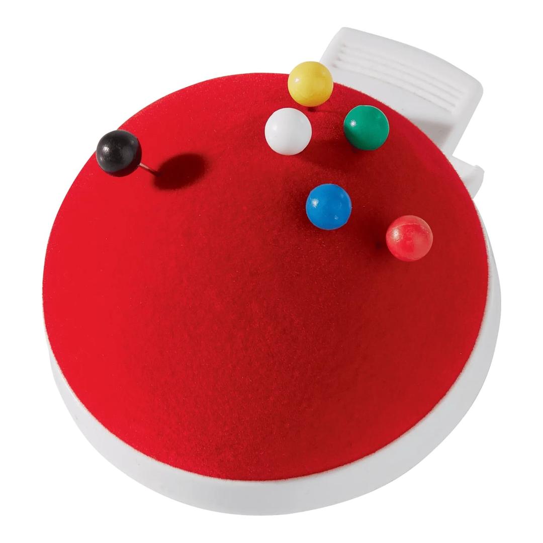 Pelote à épingles FRANKEN rouge à clip, Ø 60 mm