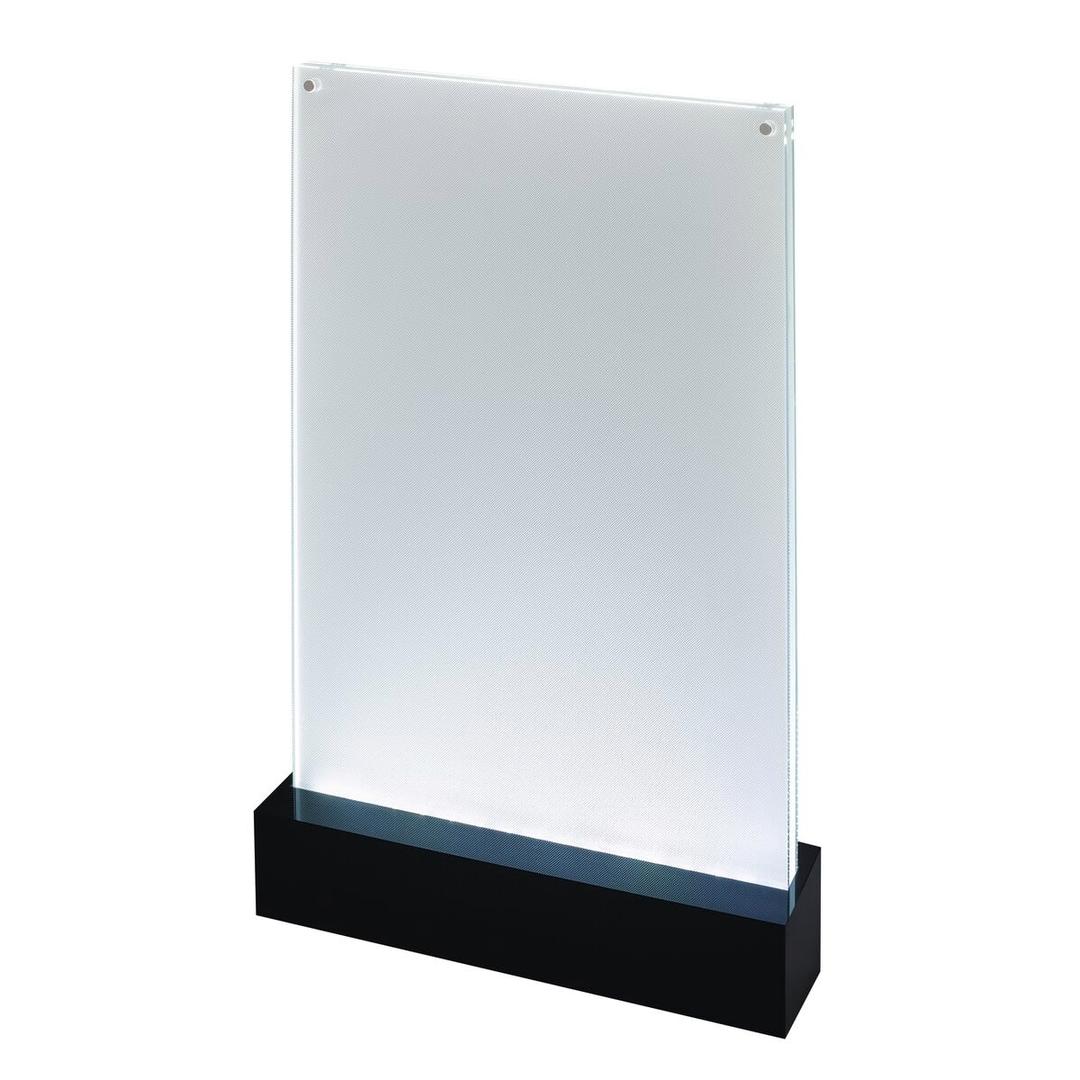 Présentoir de table lumineux LED sigel A4 portrait, éclairé