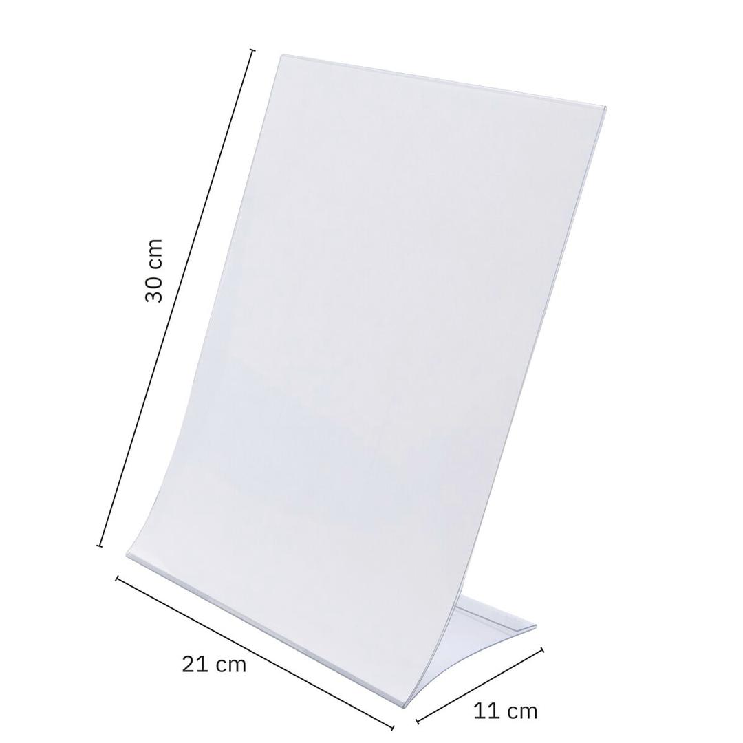 Cotes du présentoir de table pliable sigel A4