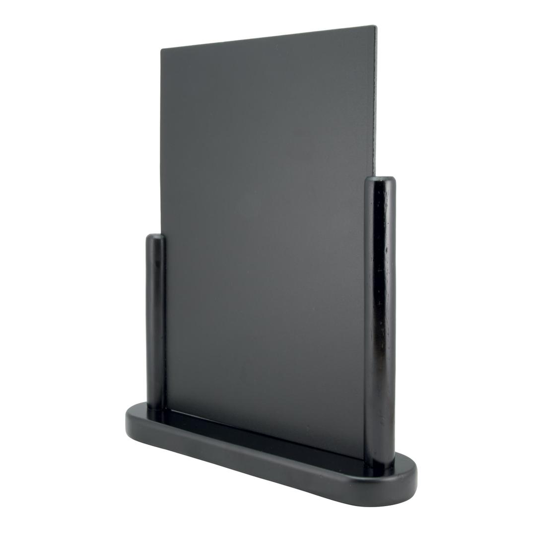 Ardoise de table ELEGANT Securit noir A4, de trois-quarts