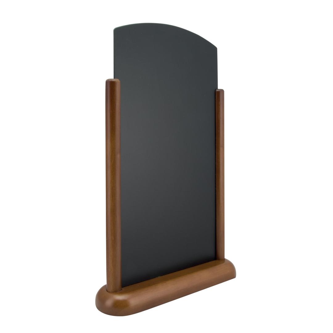 Ardoise de table TOP Securit brun foncé A4, de trois-quarts