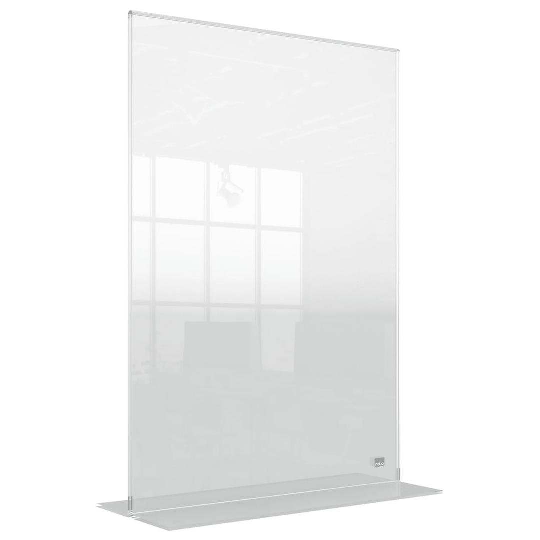 Présentoir de table sans cadre nobo Premium Plus A3 en acrylique transparent